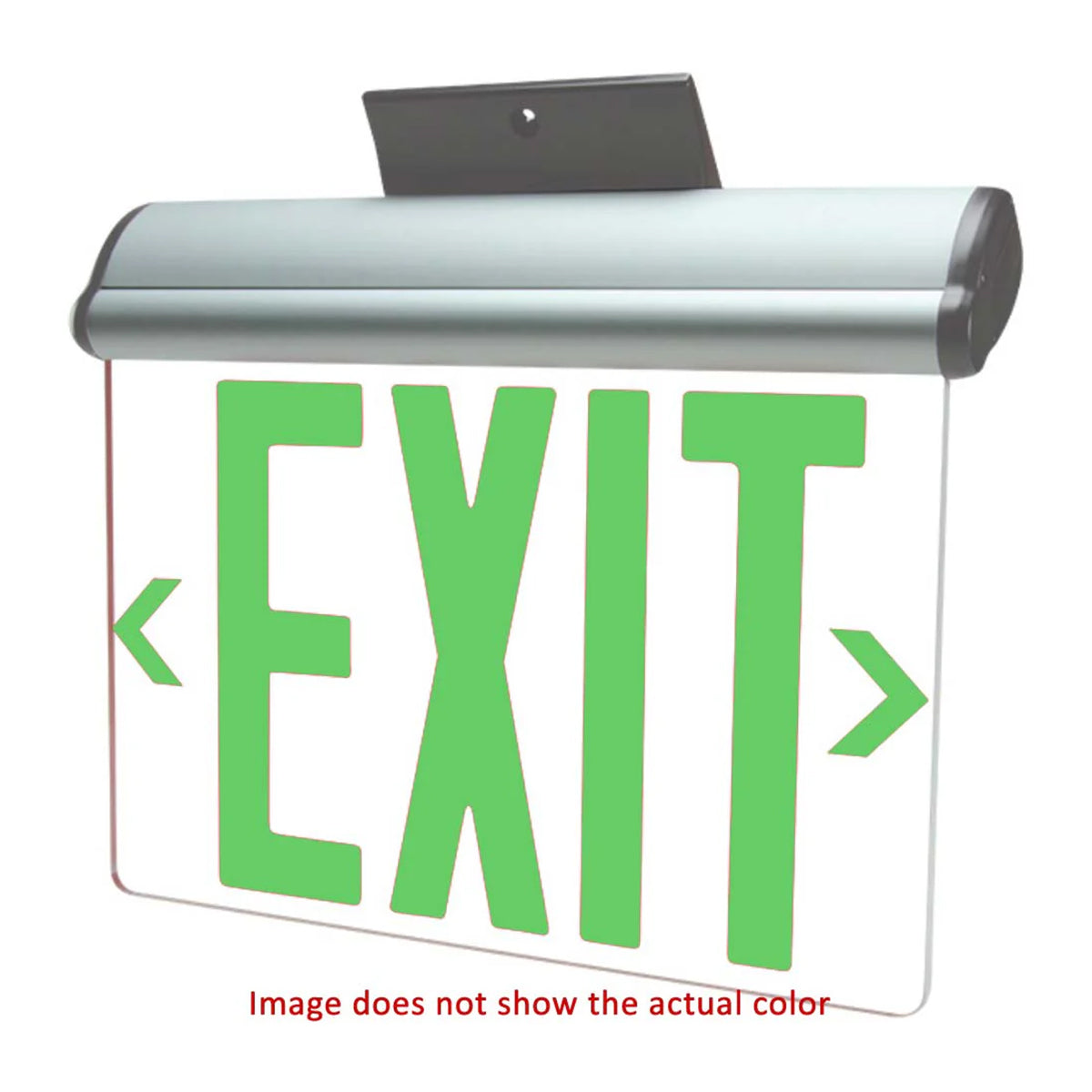 Exitronix Universal Swivel Mount LED Edge-Lit Exit Sign - Bees Lighting