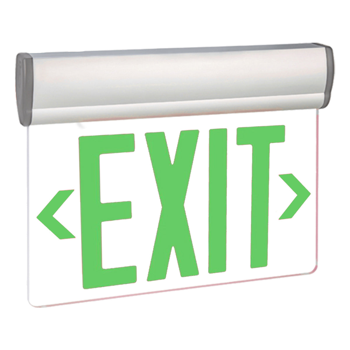 Exitronix Universal Swivel Mount LED Edge-Lit Exit Sign - Bees Lighting