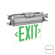 Exitronix Universal Swivel Mount LED Edge-Lit Exit Sign - Bees Lighting