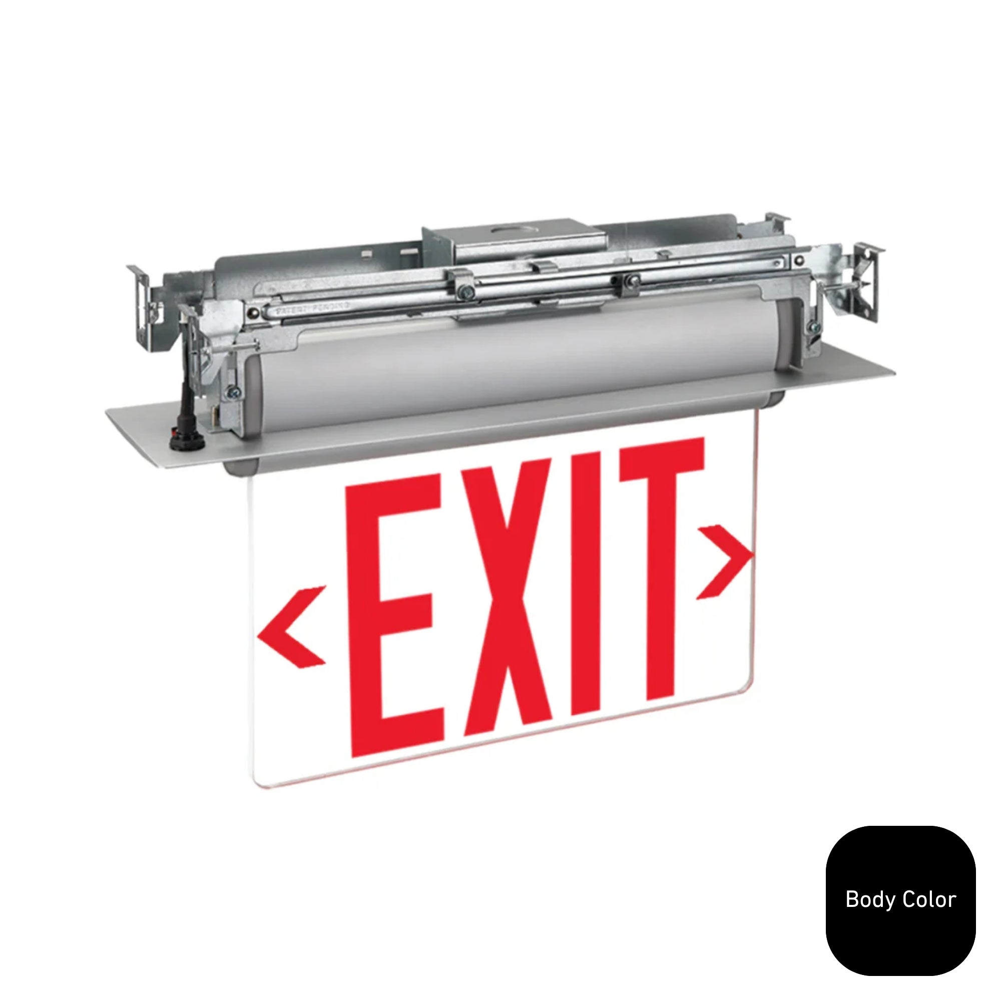 Exitronix Universal Swivel Mount LED Edge-Lit Exit Sign - Bees Lighting