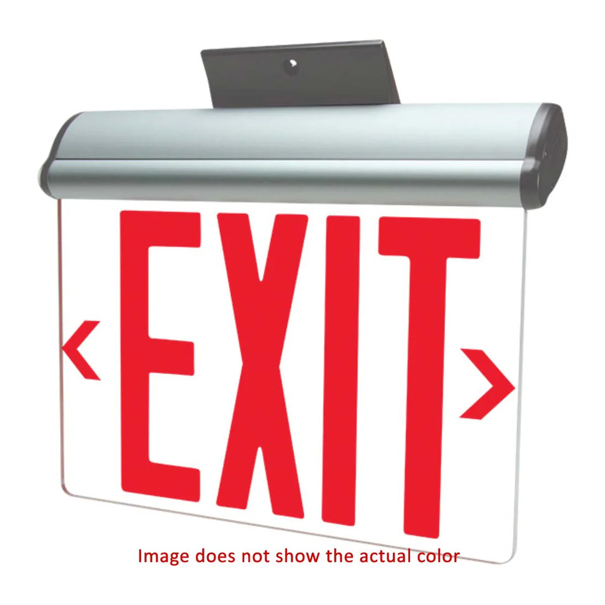 Exitronix Universal Swivel Mount LED Edge-Lit Exit Sign - Bees Lighting