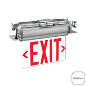 Exitronix Universal Swivel Mount LED Edge-Lit Exit Sign - Bees Lighting