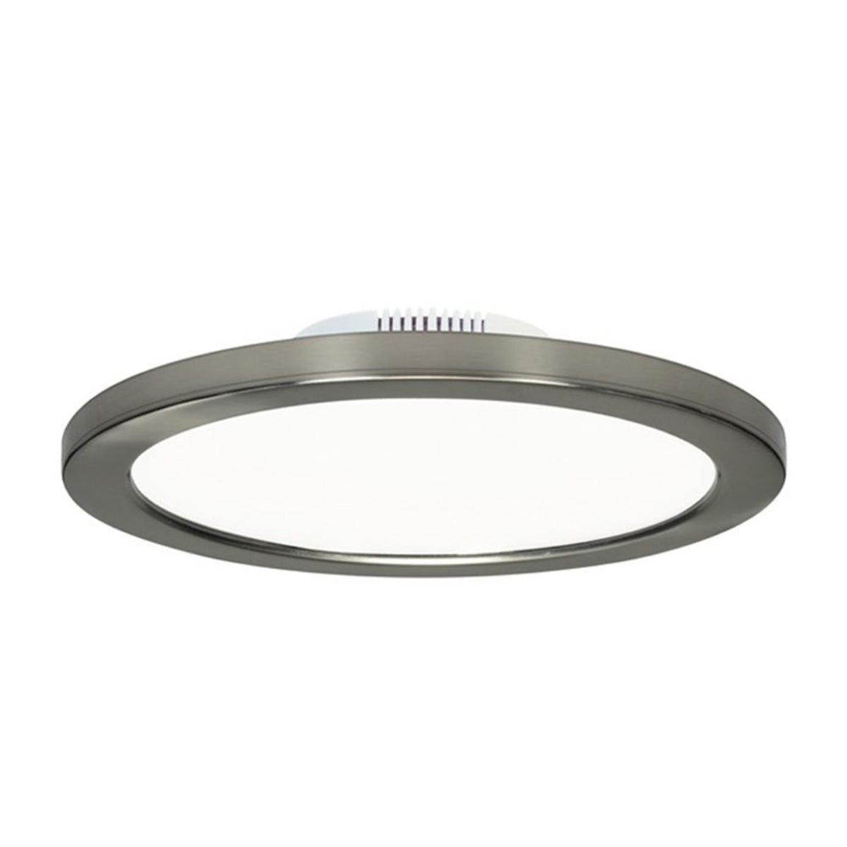 Blink 9 in. LED Round Flush Mount 3000K Brushed Nickel finish - Bees Lighting