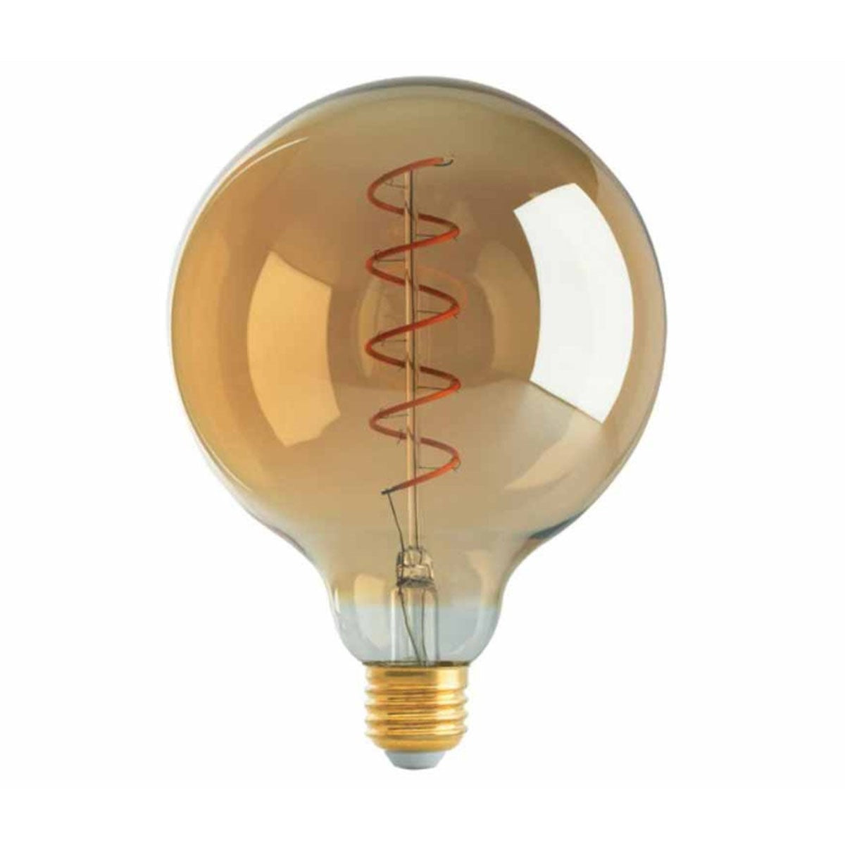 G40 Filament LED Globe Bulb, 5 Watt, 240 Lumens, 2000K, E26 Medium Base, Amber Finish