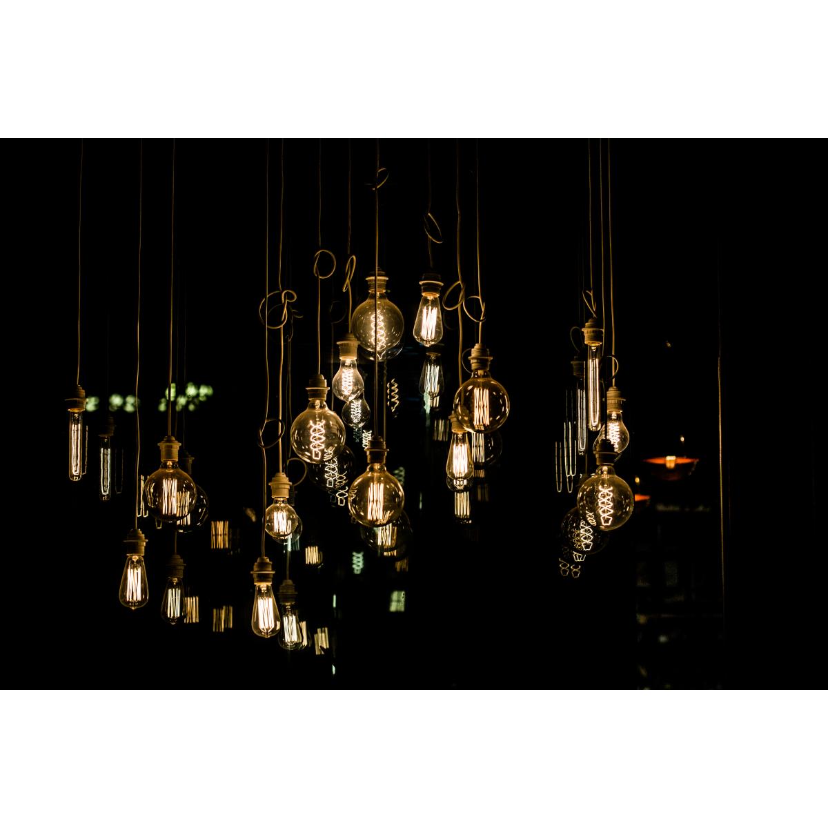 CA11 Filament LED Bulb, 4W, 300lm, 2000K, 40W Equal, E12 Candelabra Base, Amber Finish - Bees Lighting