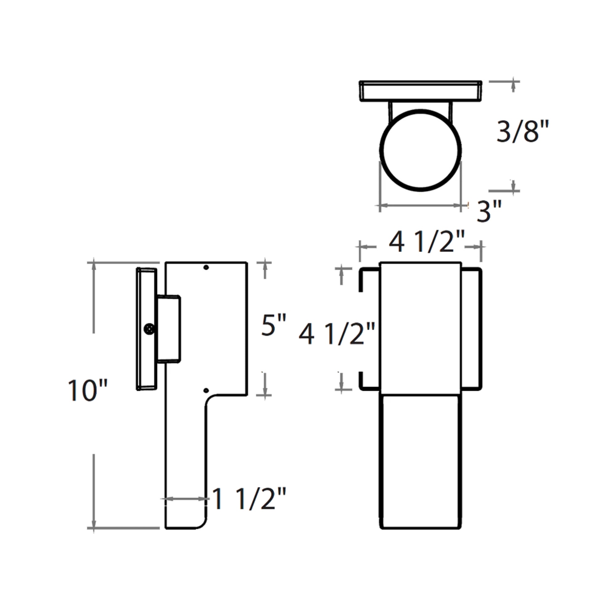Architectural Wall Sconce Light, 6W, 532lm, 3000K, 120-277V