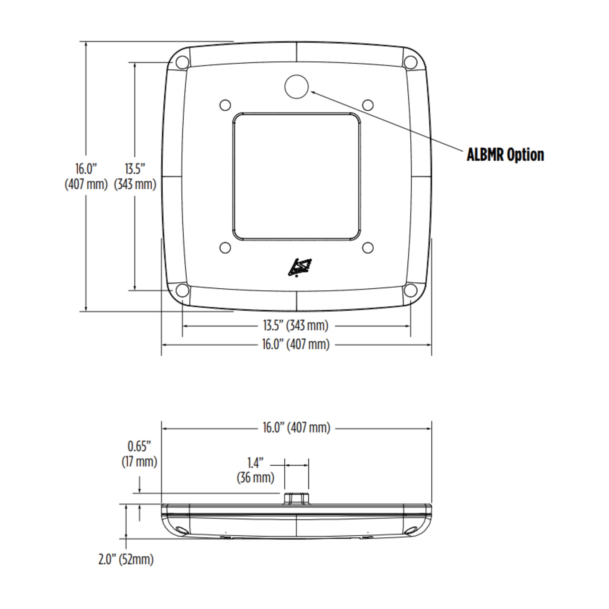 LSI SCM Series Low-Profile Canopy Light 19,989 Lumens 147W 5000K 120-277V Surface Mount White