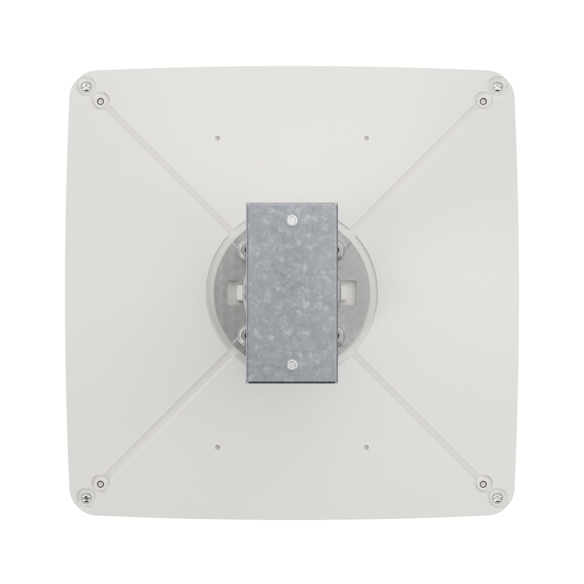 LSI SCVX canopy light base view with central mounting plate and corner screws