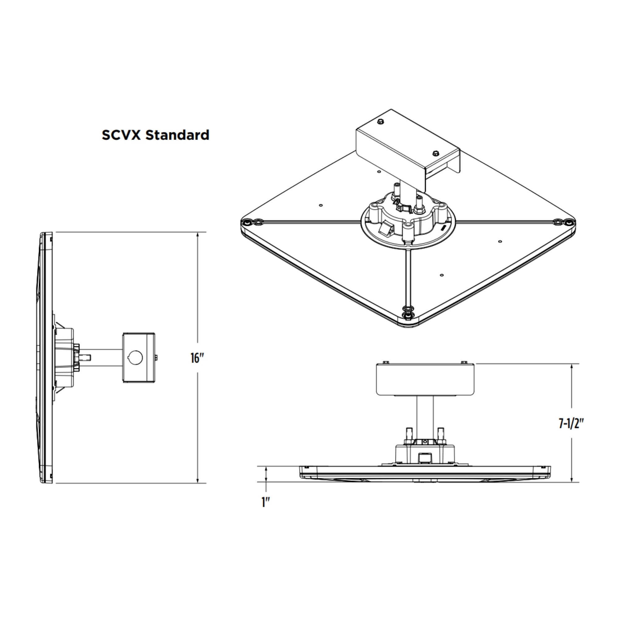 LSI SCVX Series Canopy Light 23,234 Lumens 161W 5000K 120-277V Forward Throw White