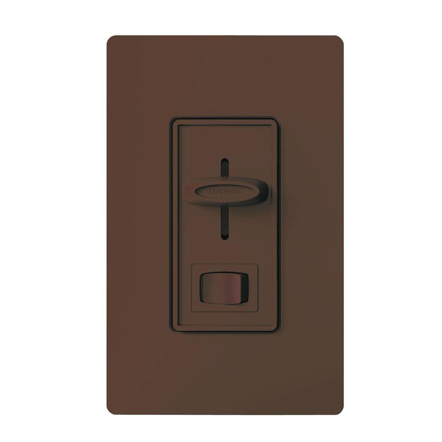 Skylark ELV+ Slide Dimmer Switch, 300 Watts, Single Pole or 3-Way, Brown - Bees Lighting