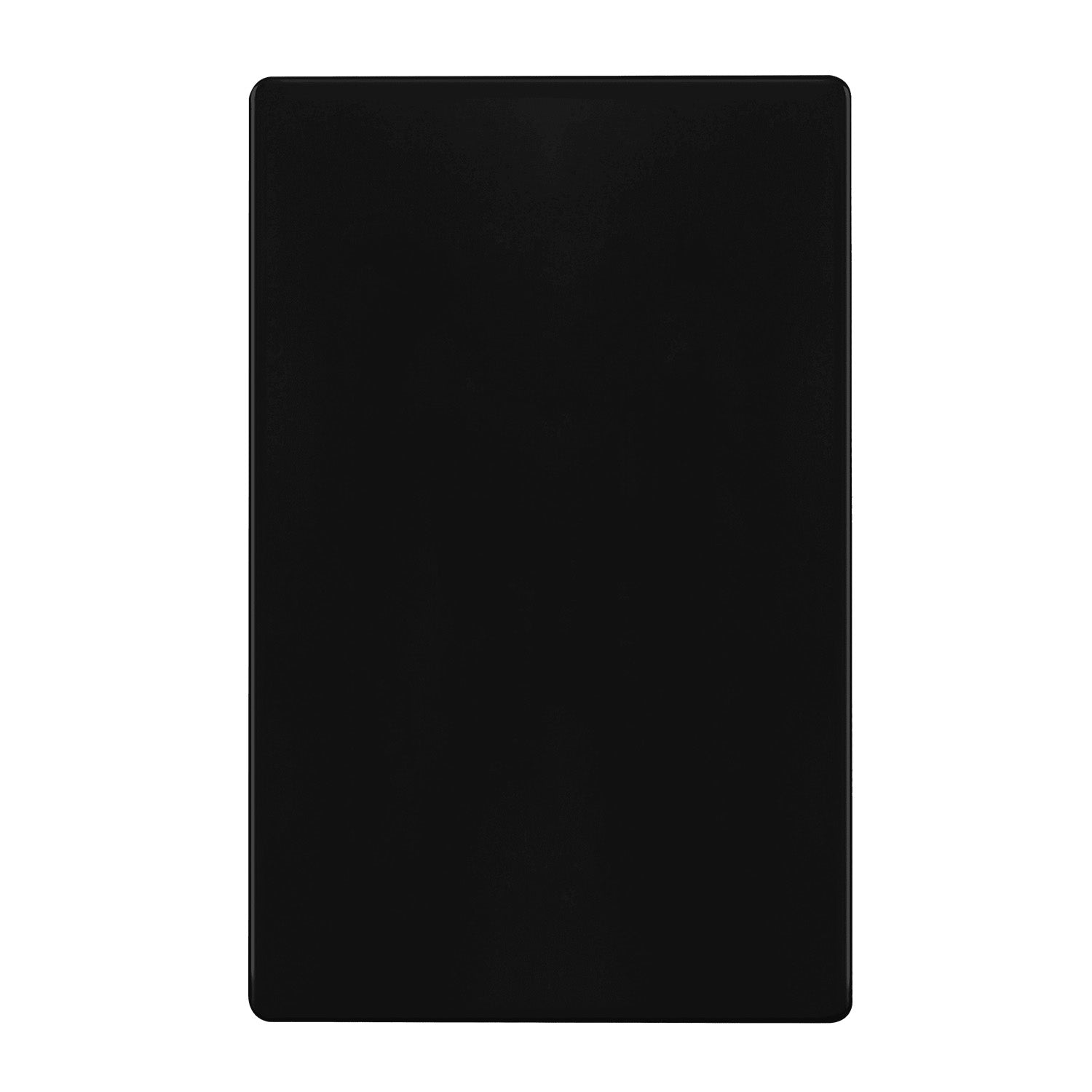 1-Gang Screwless Blank Wall Plate, Black - Bees Lighting