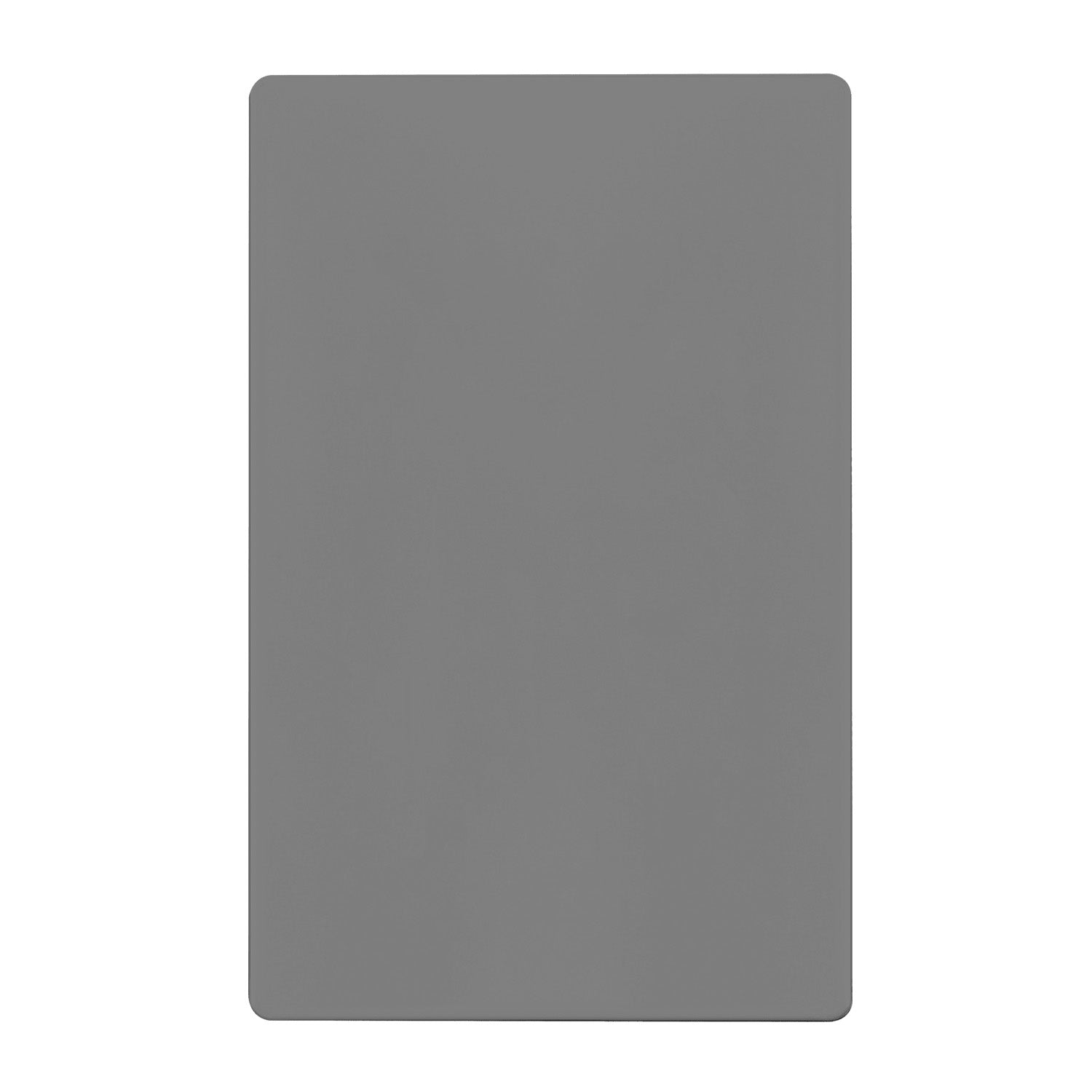 1-Gang Screwless Blank Wall Plate, Gray - Bees Lighting