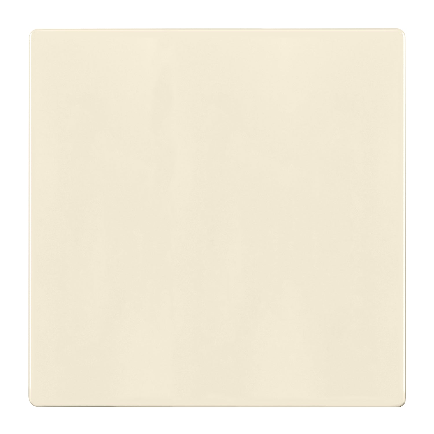 2-Gang Screwless Blank Wall Plate, Light Almond - Bees Lighting