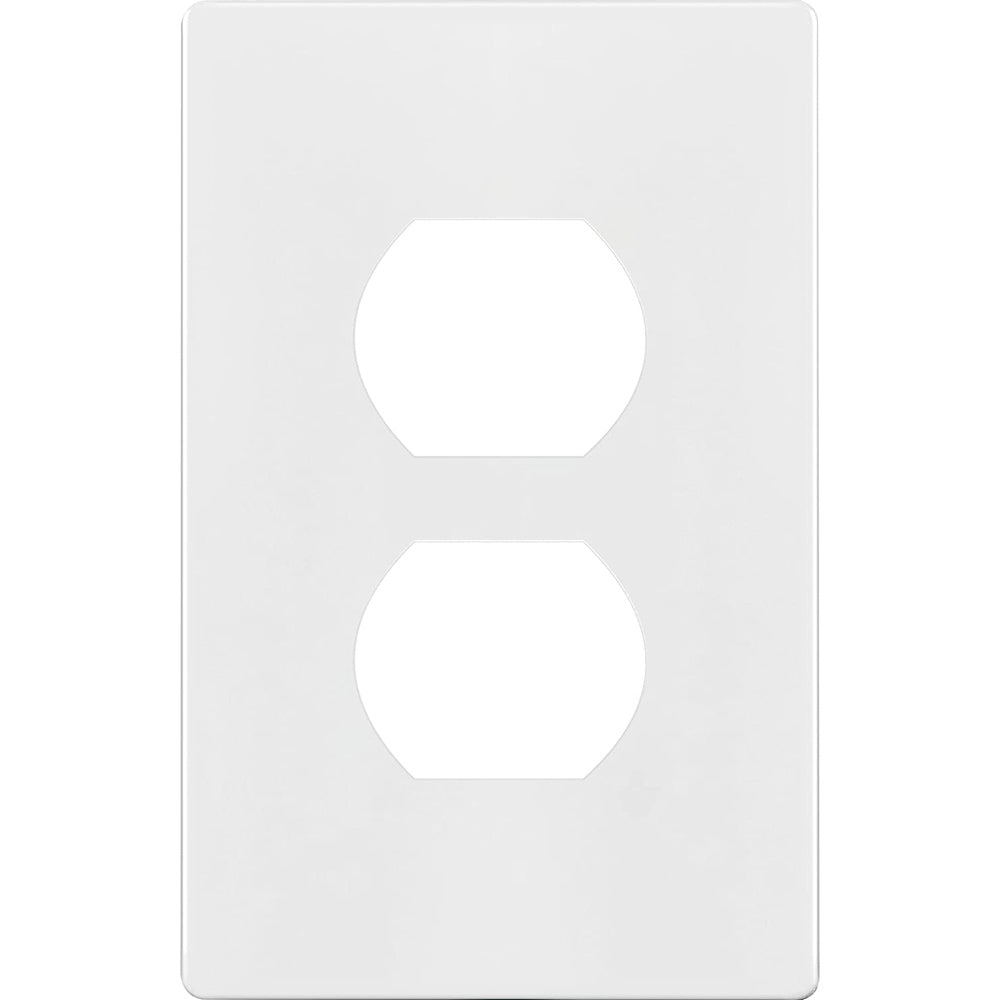 1-Gang Screwless Duplex Outlet Cover Plate