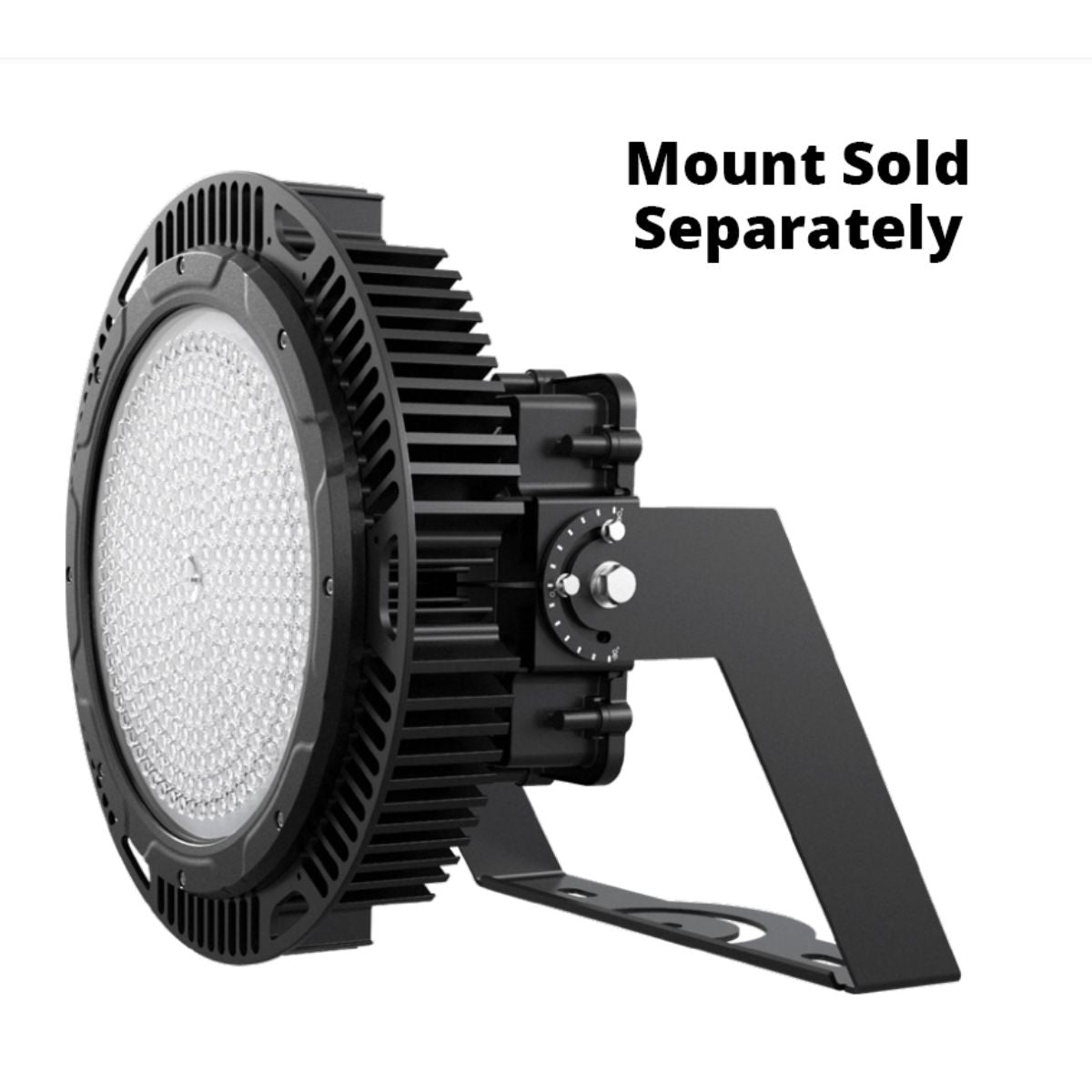 Flood Light and High Bay LED Light, 450 Watts, 76000 Lumens, 4000K, Black Finish, 120/277V - Bees Lighting