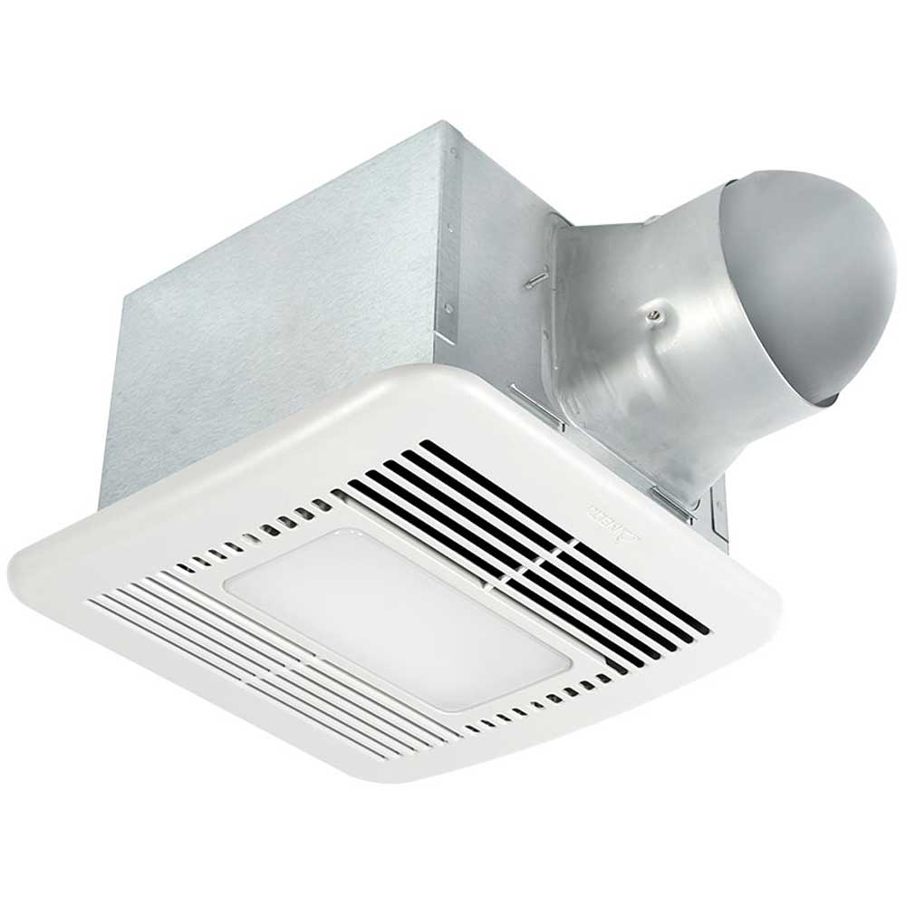 Delta BreezSignature Adjustable 80-110 CFM Bathroom Exhaust Fan With Dimmable LED Light and Night-Light - Bees Lighting