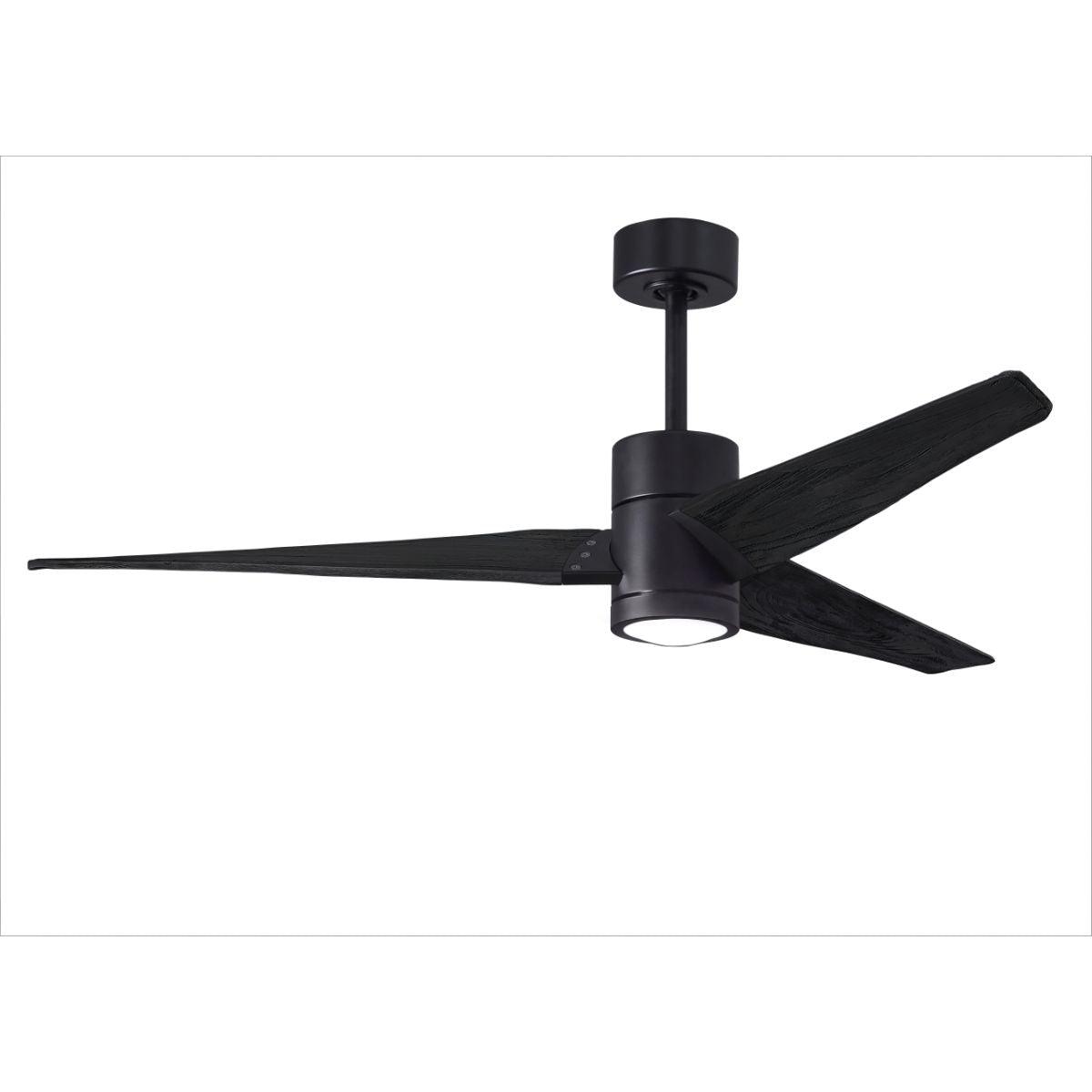 Super Janet 60 Inch Outdoor Ceiling Fan With Light, Wall And Remote Control Included