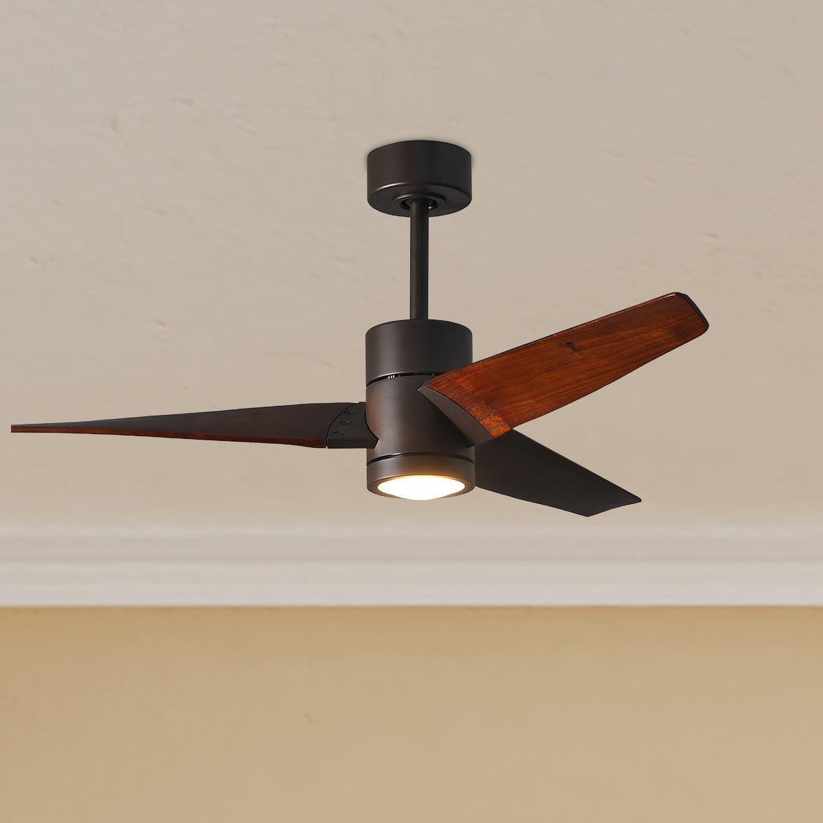 Super Janet 52 Inch Outdoor Ceiling Fan With Light, Wall And Remote Control Included