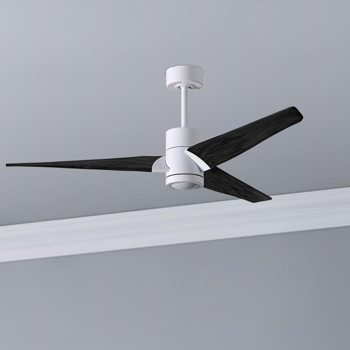 Matthews Fan Company Super Janet 60 Inch Outdoor Ceiling With Light Wall And Remote Control Included Bees Lighting