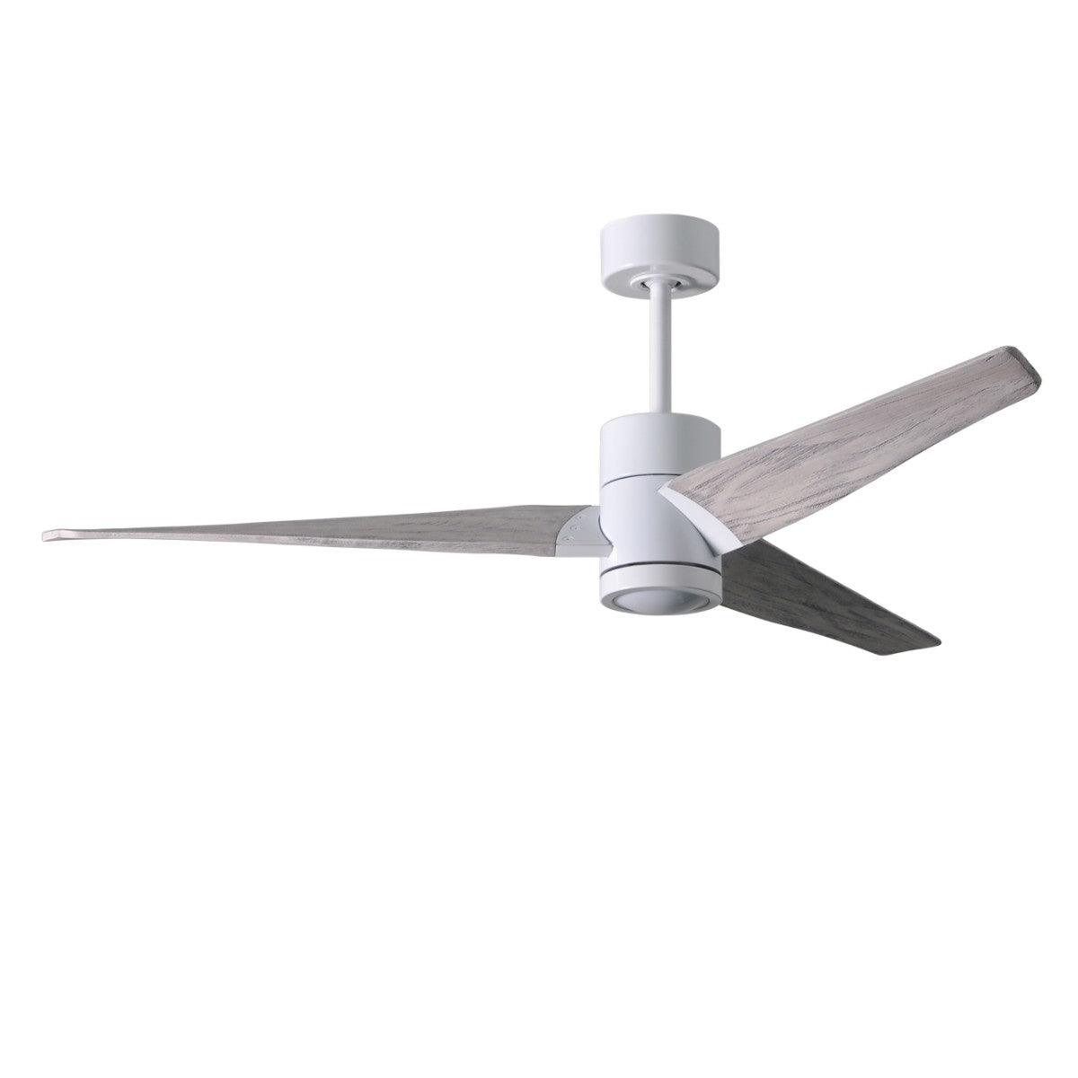 Super Janet 60 Inch Outdoor Ceiling Fan With Light, Wall And Remote Control Included