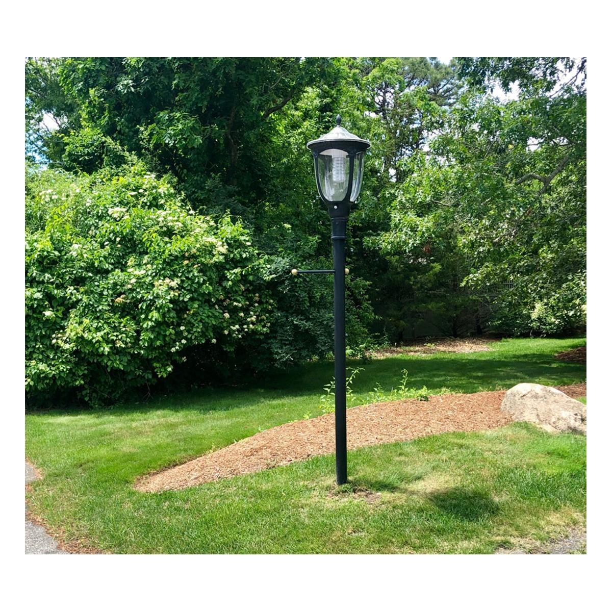 LED Post Top Light With Photocell 20 Watts 2,000 Lumens 4000K Post Top Mount Solar