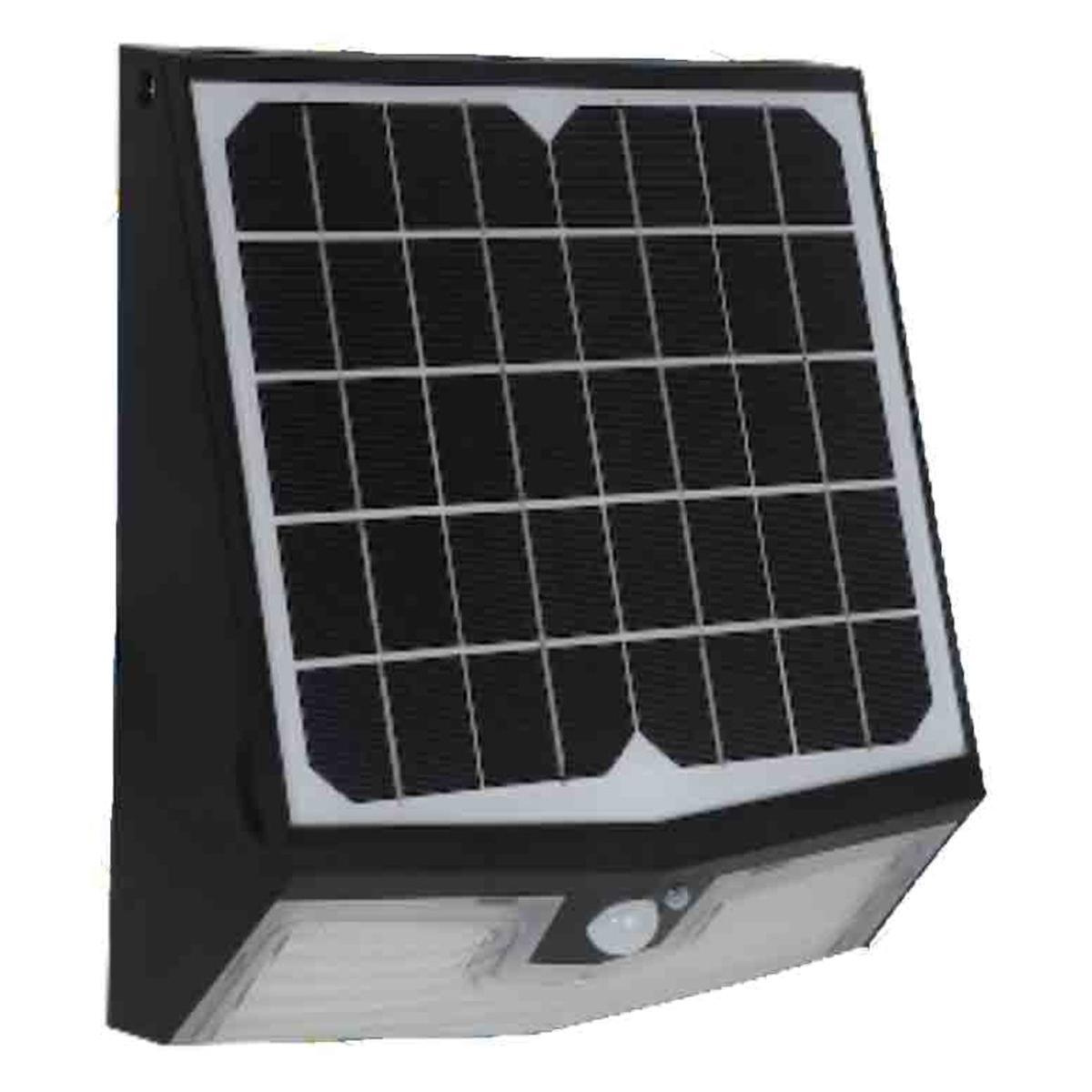 LED Solar Wall Pack, 15 Watts 1500 Lumens, 4000K, Battery Included