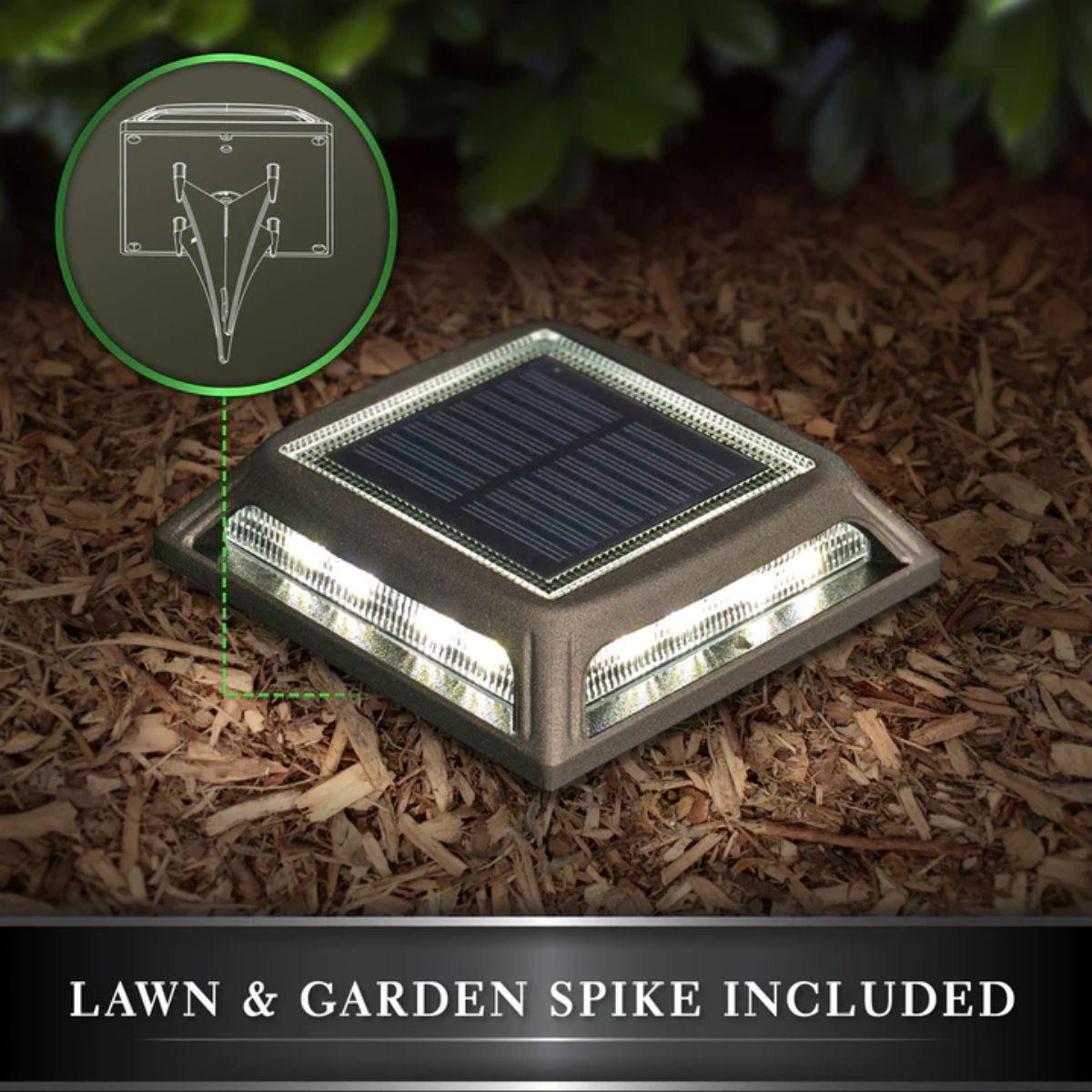 LED Solar Post Cap 5x5 25 Lumens Selectable CCT (Pack Of 2)