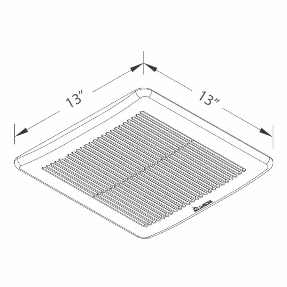 Delta BreezSlim Adjustable 50-80-110 CFM Bathroom Exhaust Fan - Bees Lighting