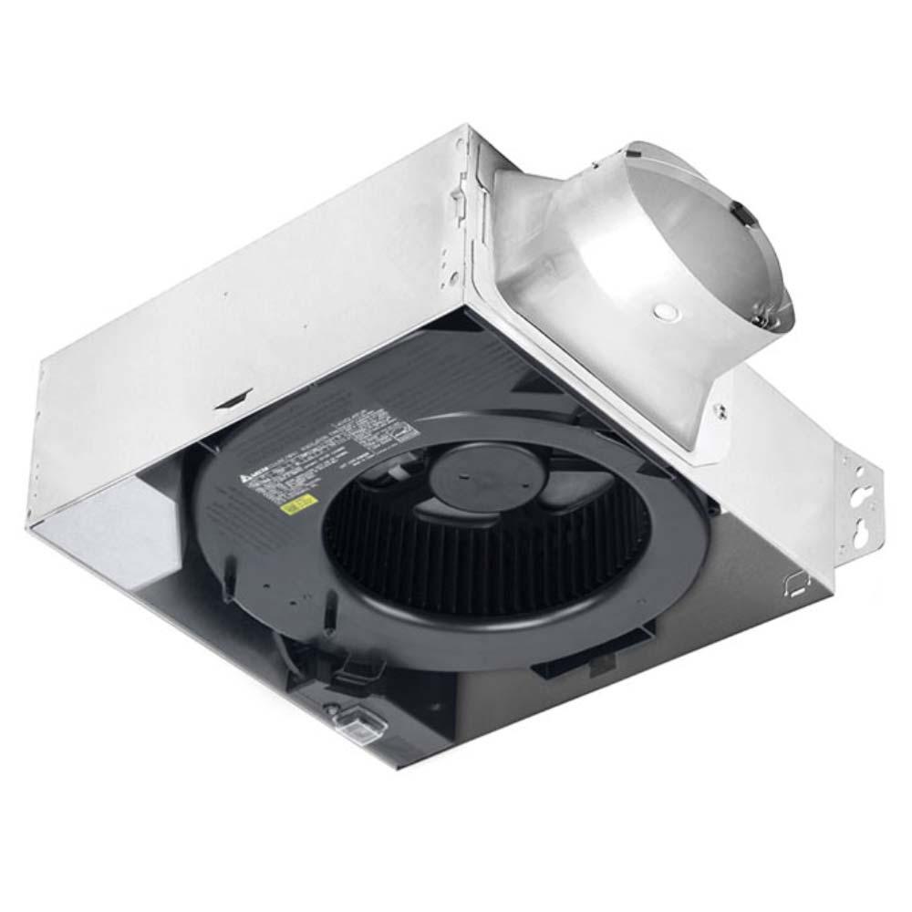 Delta BreezSlim Adjustable 50-80-110 CFM Bathroom Exhaust Fan With Dimmable LED Light - Bees Lighting