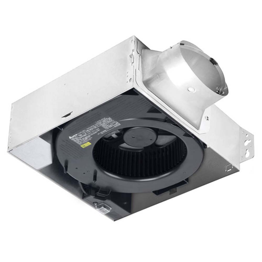 Delta BreezSlim Adjustable 50-80-110 CFM Bathroom Exhaust Fan With Dimmable LED Light - Bees Lighting