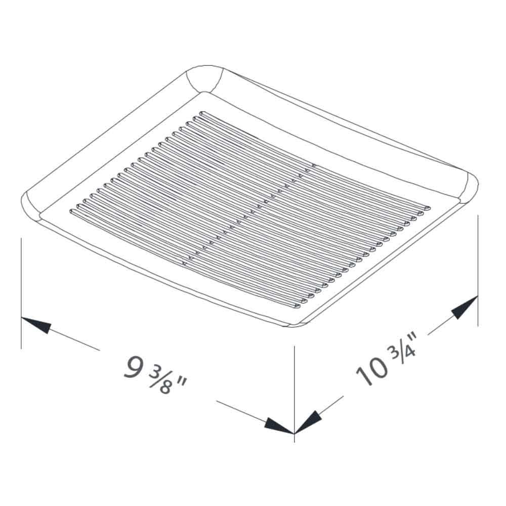 Delta BreezSlim 70 CFM Bathroom Exhaust Fan With Humidity Sensor - Bees Lighting