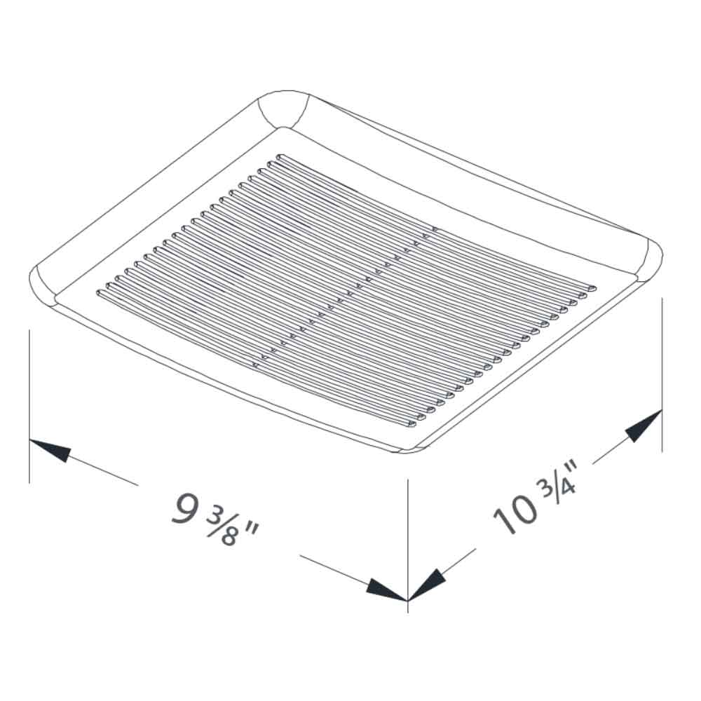 Delta BreezSlim 70 CFM Bathroom Exhaust Fan With Humidity Sensor - Bees Lighting