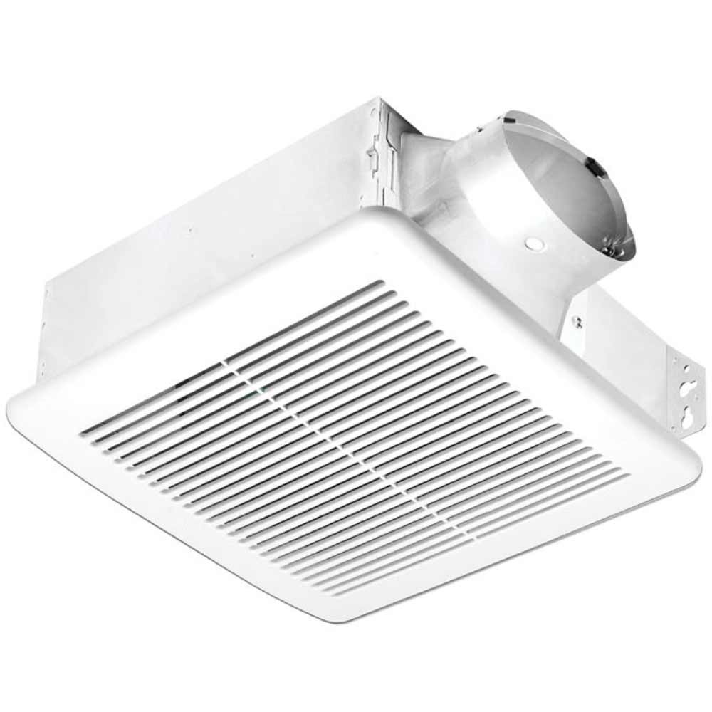 BreezSlim Bathroom Exhaust Fan With Humidity Sensor, Adjustable Speed 80-110 CFM