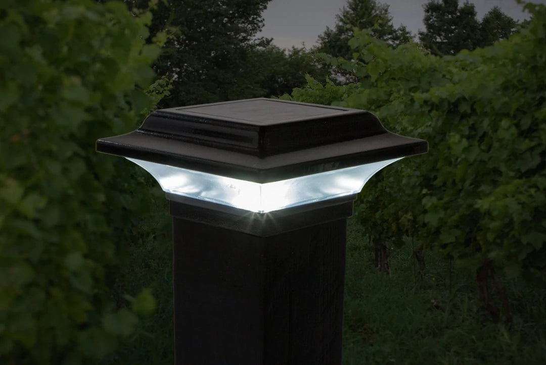 LED Solar Post Cap 2.5x2.5 10 Lumens 4500K (Pack Of 2)