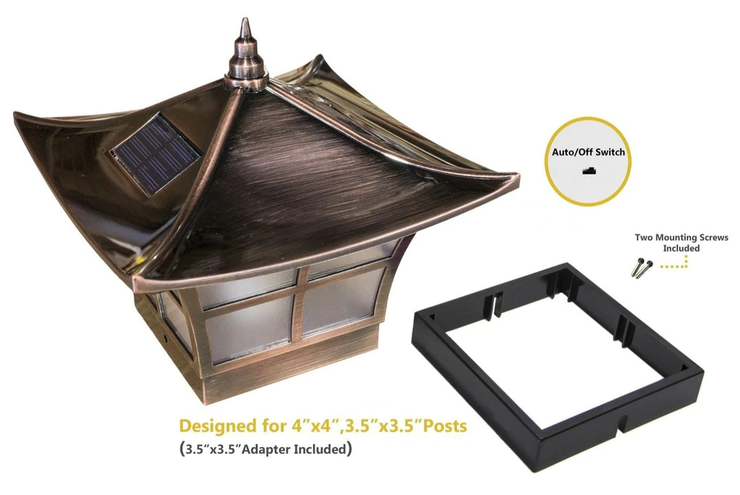 LED Solar Post Cap 4x4 6 Lumens 2700K (Pack Of 2)