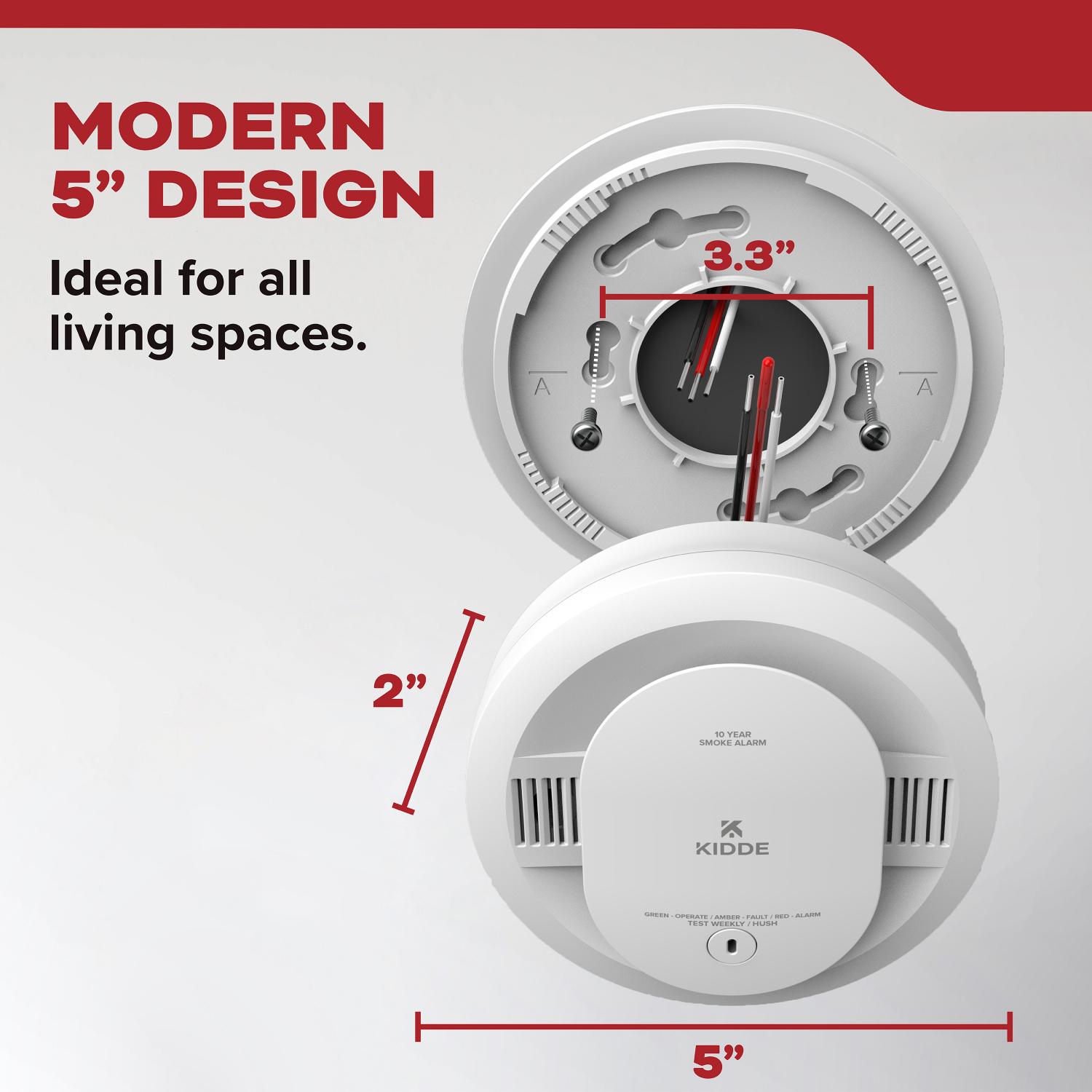 FireX Hardwired+10-Year Backup Battery Smoke Detector - Bees Lighting