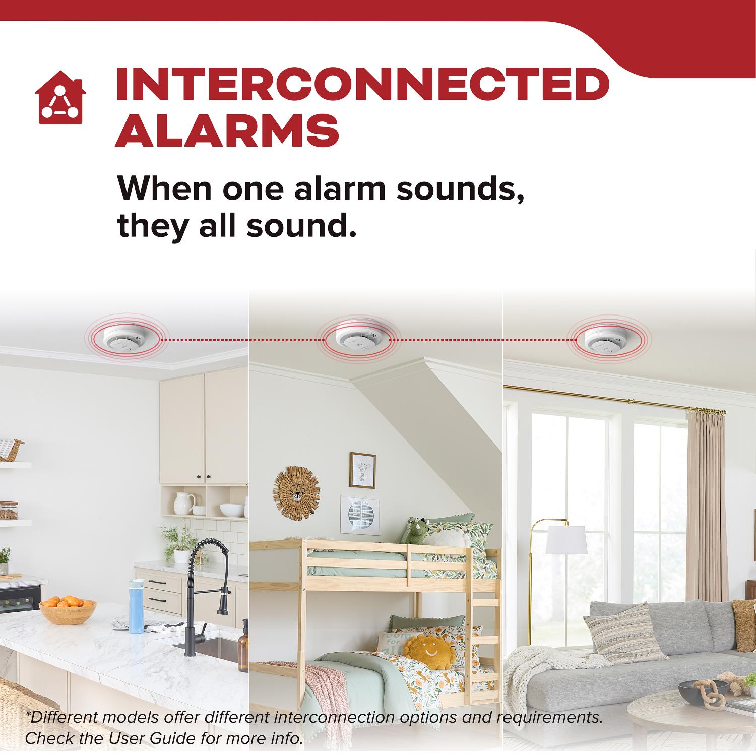 FireX Hardwired+10-Year Backup Battery Smoke Detector - Bees Lighting