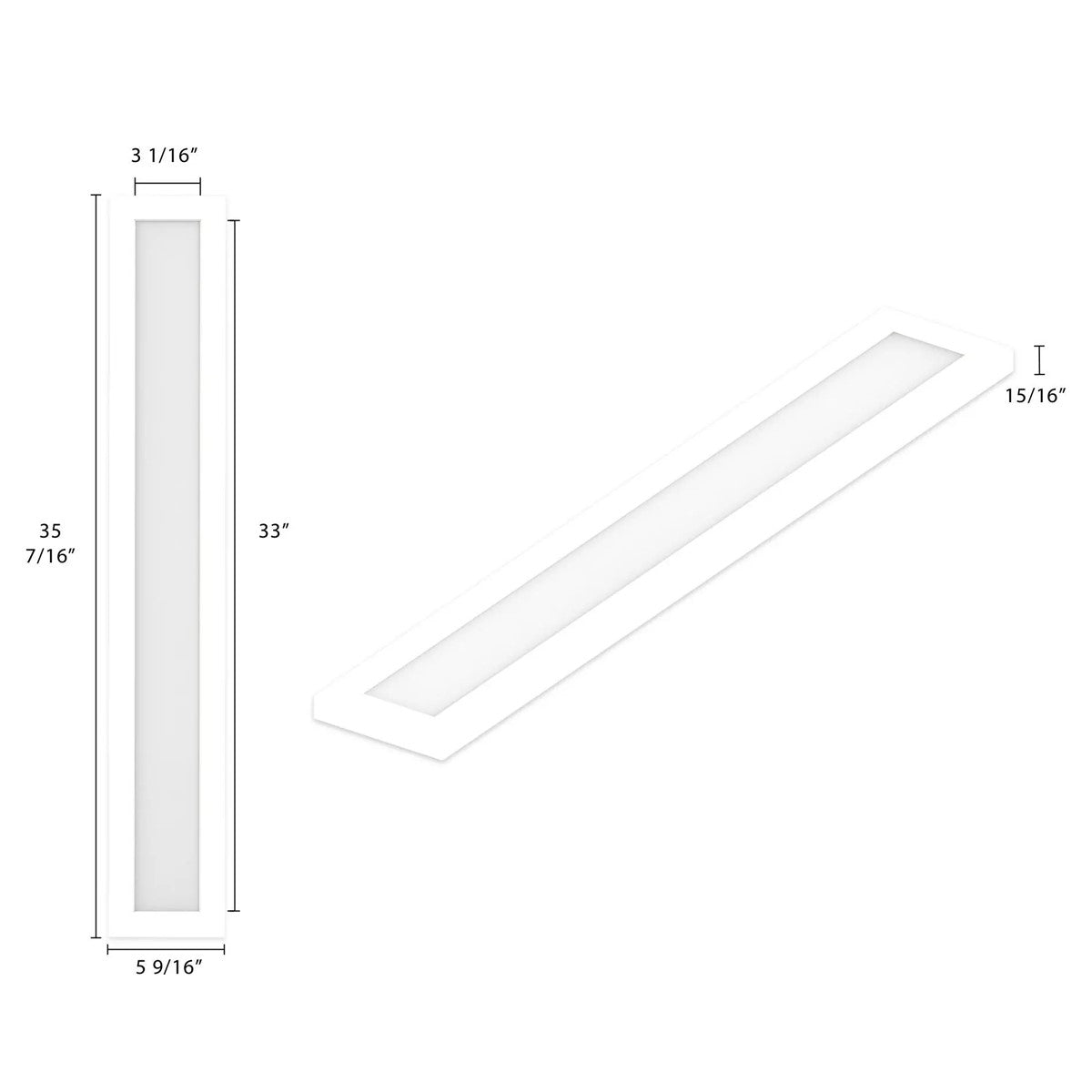 SML LED Linear Surface Mount Selectable CCT White Finish