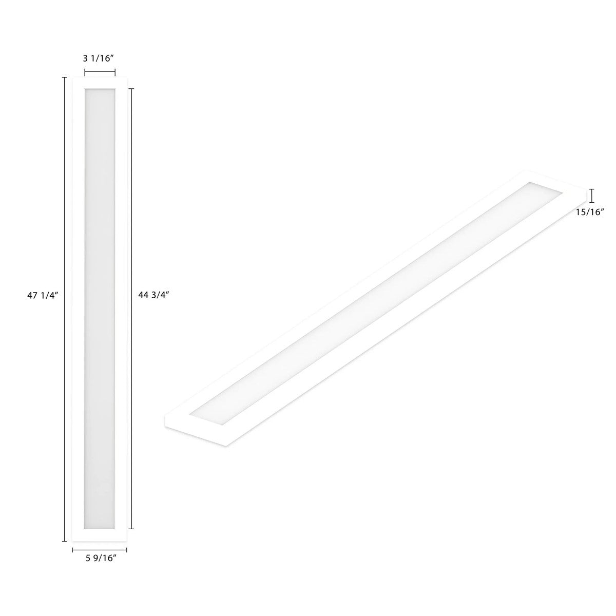SML LED Linear Surface Mount Selectable CCT White Finish