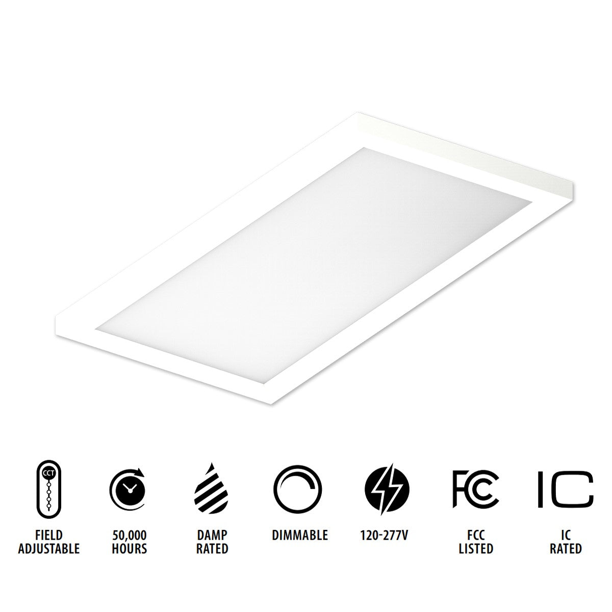 SMPFA LED Surface Mount Selectable CCT White Finish