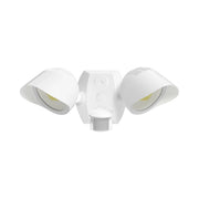 RAB SMSBULLET2X20W Field Adjustable Flood Light 40W 4190 Lumens Selectable CCT 120-277V Motion Sensor White