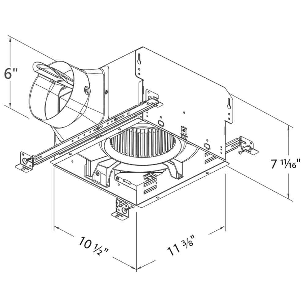 Delta BreezSmart 130 CFM Single Speed Bathroom Exhaust Fan - Bees Lighting