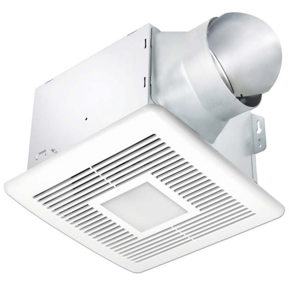 Smart 150-200 Adjustable CFM Bathroom Exhaust Fan With LED Light, Adjustable Color Temperature
