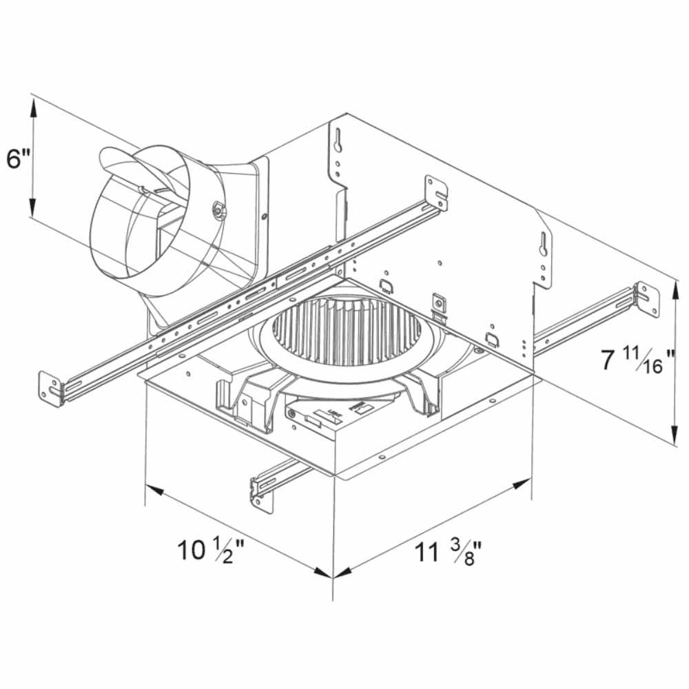 Delta BreezSmart Adjustable 150-200 CFM Bathroom Exhaust Fan - Bees Lighting