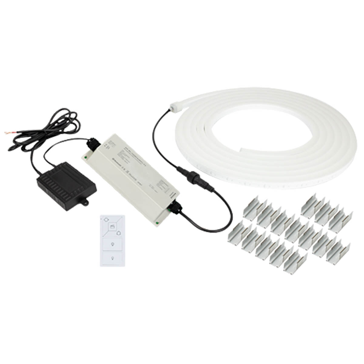 American Lighting SPKPL-NFPROL-RGBW-12VAC-6MKIT Spektrum Smart NeonFlex Pro RGBW Kit, 20ft LED Neon Strip Light With 12V AC rectifier, Bluetooth Wireless Technology - Bees Lighting