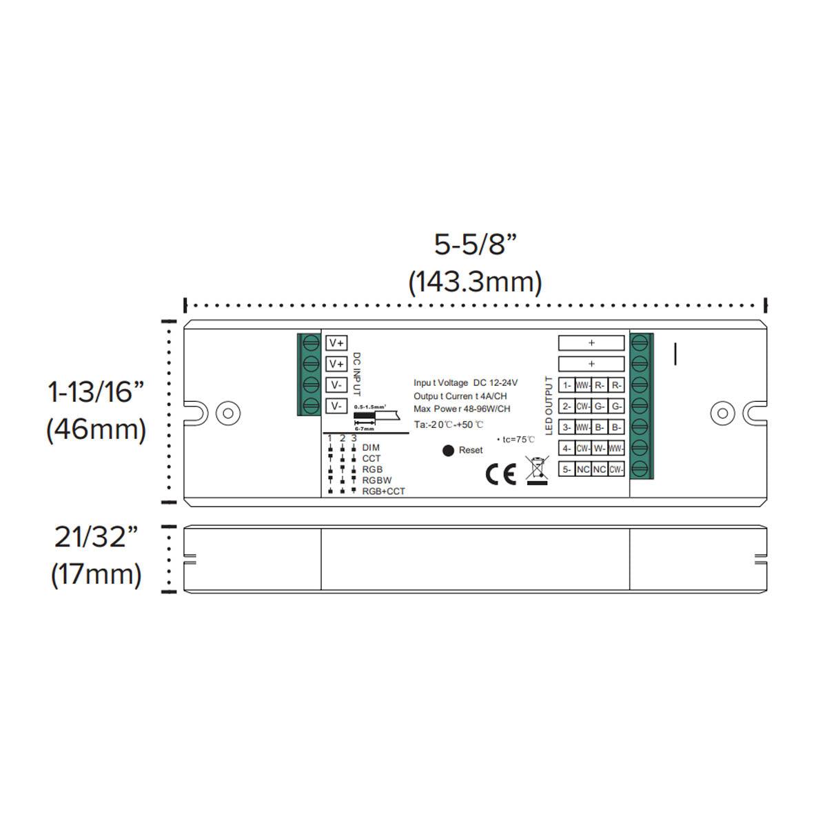 Spektrum+ 5-Channel Smart Receiver, 4A, 12-24V DC