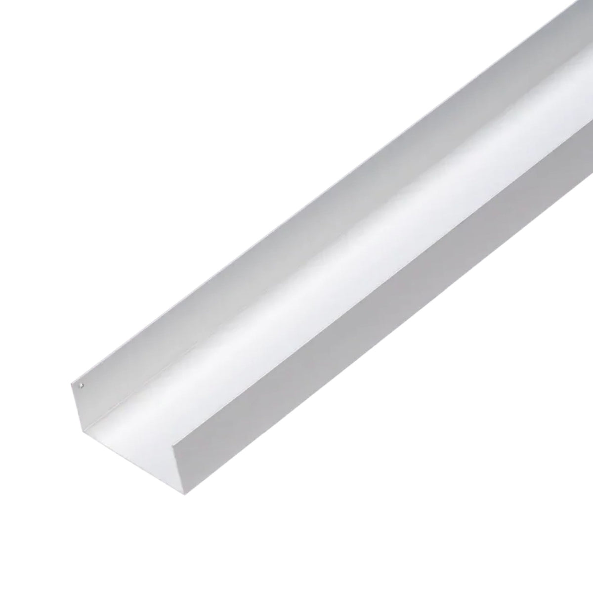 Aluminum LED backer channel, white/silver 78.74 in length, straight profile