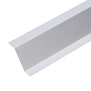 Gray aluminum Z flashing channel for twilight trim, long linear profile