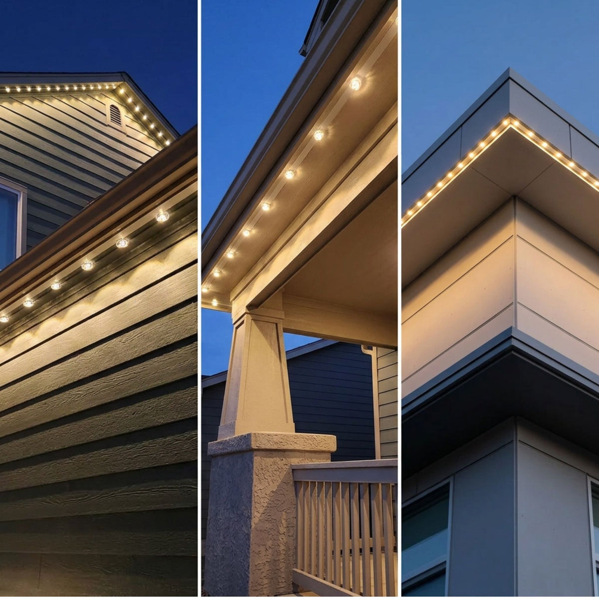 American Lighting Spektrum+ Twilight Trim 25-Dot Eave Light, RGBW 3000K, 24V DC
