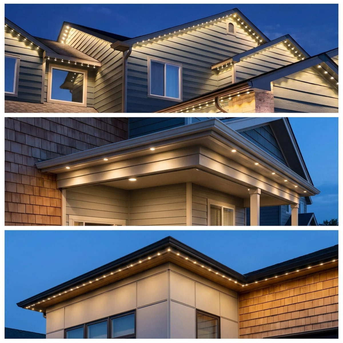 American Lighting Spektrum+ Twilight Trim 5-Dot Eave Light, RGBW 3000K, 24V DC